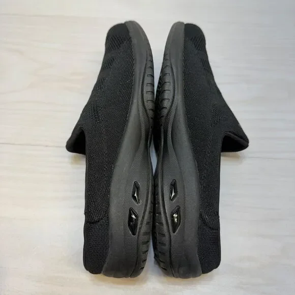Skechers Relaxed Fit Commute Womens 8.5 Black Knit Slip On Mule Sneakers 44915W - Picture 2 of 10